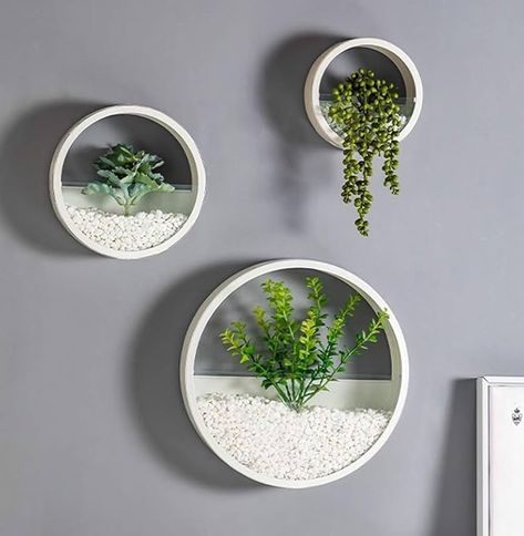 Amazon.com: KULABO Metal Wall Planter,Round Hanging Wall Vase Planters for Succulents |Flower Pot Wall Planters for Plants,Succulent Plants, Small Cactus and More,Home Wall Decor |Brown Color | in Gift Box 3 Pcs : Patio, Lawn & Garden Small Wall Planters Indoor, Flower Pot Wall, Wall Pots, Planters For Succulents, Hanging Glass Planters, Hanging Wall Vase, Personalized Flower Pot, Indoor Plant Display, Pot Wall