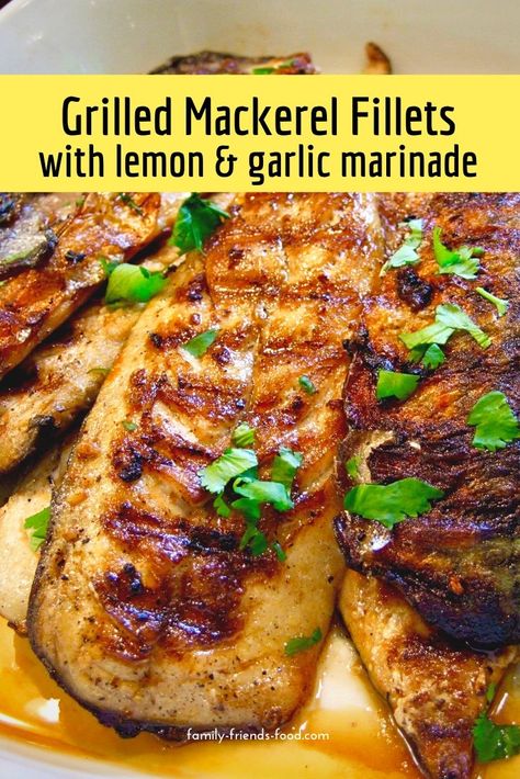 Crispy grilled mackerel with garlic & lemon - a healthy family dinner Mediterranean Mackerel Recipe, Keto Mackerel Recipe, Recipes For Mackerel Fish, Mackerel Recipe Fillet, Smoked Mackerel Fish Recipes, Healthy Mackerel Recipe, Grilled Mackerel Fish Recipes, Mackrell Recipe, Whole Mackerel Fish Recipes