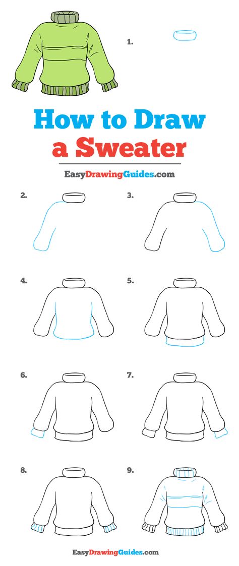 How to Draw a Sweater - Really Easy Drawing Tutorial Fall Drawings, Easy Drawing Tutorial, Nose Drawing, Drawing Tutorials For Kids, Camping Recipes, Drawing Tutorial Easy, Guided Drawing, Easy Drawing, Drawing Clothes