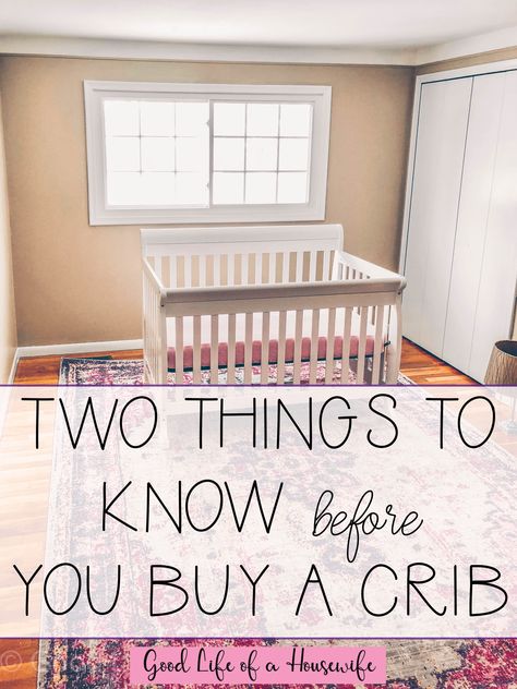 There are a few things you should know before you buy a crib. I wish I would have realized this before I bought our crib. #baby #newbaby #newbabytips #preparingforababy #nursery #babyroom #goodlifeofahousewife Tulle Clothes, Crib Safety, Baby Beds, Best Baby Cribs, Best Crib, Flower Belt, Baby Planning, Medium Cut, Baby Tips