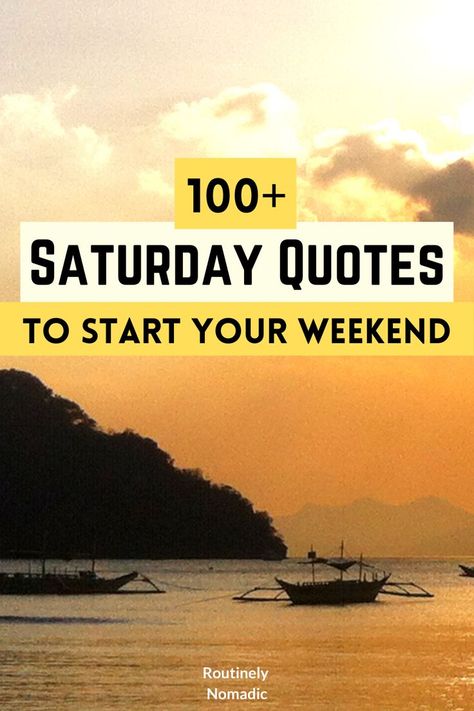 Did you have the most amazing Saturday and are now looking for the perfect Saturday Quotes for Instagram or inspiration? Here are some the best short, inspirational, motivational, positive, blessings and funny captions and quotes about Saturday morning and night. Find the best one that fits your experience, photo or just inspires you! Saturday Fitness Quotes, Saturday Vibes Quotes Funny, Instagram Captions Saturday, Weekend Captions Instagram Saturday, Saturday Motivational Quotes Positive, Saturday Night Captions Instagram, Saturday Instagram Captions, Saturday Humor Hilarious, Saturday Quotes Positive