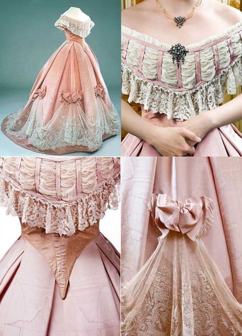 Outfits Evening, Victorian Ball Gowns, Moda Medieval, Gaun Abad Pertengahan, Evening Fashion, 1800s Fashion, Robes Vintage, Old Fashion Dresses, 19th Century Fashion