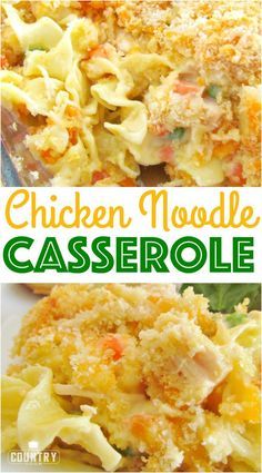 Chicken Noodle Casserole recipe from The Country Cook. Easy and a huge family favorite. Chicken Noodle Casserole Recipe, Buttered Bread, Noodle Casserole Recipes, Casserole Chicken, Huge Family, Chicken Noodle Casserole, Country Cook, Noodle Casserole, The Country Cook