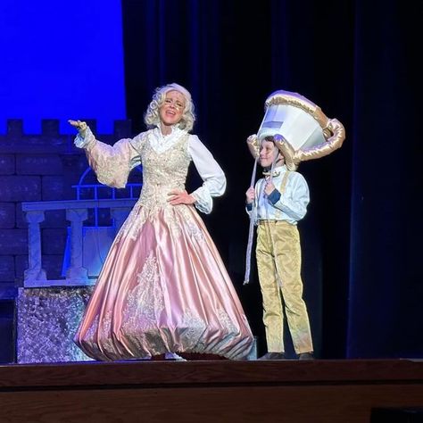 Solutions By Tatiana on Instagram: "LAST CALL for Beauty and the Beast! We resurrected Chip’s headpiece (added more padding and a helmet inside), but started over for Mrs Potts. This fun gown was found on Amazon and we bought two for each cast’s housekeeper. I removed the lace appliqués from the back and removed the train. That fabric gave rise to the #spout for her right arm. Finally, I channeled the bottom of the dress so a strap was left loose when she was #human and then cinched up as t Beauty And The Beast Dance Costume, Beauty And The Beast Mrs Potts Costume, Beauty And The Beast Mrs Potts, Chip Beauty And The Beast Costume, Beauty And The Beast Chip Costume, Chip Costume Beauty And The Beast, Mrs Potts Costume, Diy Beauty And The Beast Costumes, Beauty And The Beast Costumes