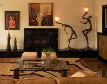 Living Room African Safari Decor Design Ideas, Pictures, Remodel, and Decor - page 14 Safari Living Rooms, African Themed Living Room, African Decor Living Room, African Safari Decor, African Living Rooms, African Room, Afrocentric Decor, African Interior Design, African Furniture