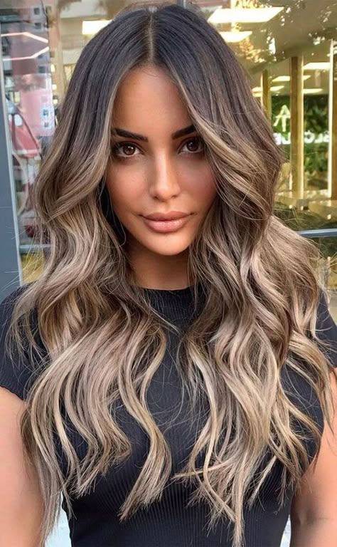 Baylage Hair, Rambut Brunette, Kadeřnické Trendy, Brown Hair Looks, Brown Hair Inspo, Ombre Hair Blonde, Brunette Hair With Highlights, Balayage Hair Dark, Vlasové Trendy