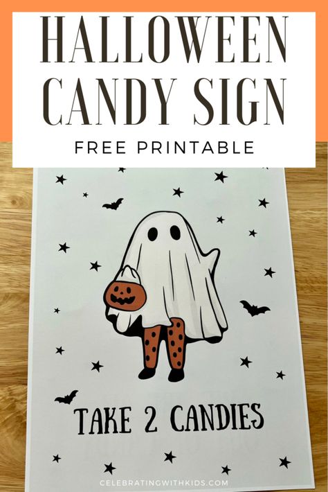 Make Halloween easier with our Halloween candy sign free printable! Perfect for leaving out candy while you trick-or-treat with your kids, this cute sign also lets visitors know when the candy is gone. Trick Or Treat Printable Sign, Trick Or Treat Candy Sign, Halloween Candy Signs Printable, Trick Or Treat Sign Printable, Halloween Candy Sign, Trick Or Treat Printable, Trick Or Treat Sign, Candy Signs, Halloween Printables Free