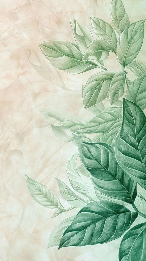 Wallpaper Leaf sketch leaf backgrounds. | free image by rawpixel.com / MParamet Leaf Background Wallpapers, Leaf Wallpaper Bedroom, Leaf Sketch, Minimalist Iphone Wallpaper, Colorful Fabric Patterns, Foliage Background, Wallpaper Walls, Wolverine Artwork, Wallpaper Leaf