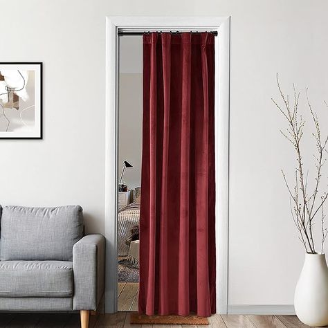 Curtain Measurements, Living Room Romantic, Video Backdrop, Thermal Drapes, Burgundy Curtains, Office Video, Accordion Door, Valentines Door, Curtain Divider