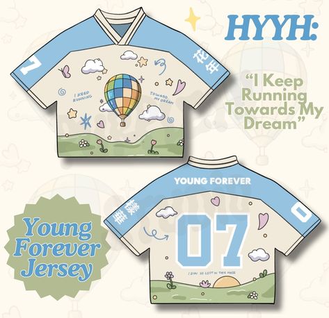 I Hope All Army's Will Appreciate This HYYH Young Forever Inspired Design 🥹 Cause i think this will be the Prettiest Jersey Ever🥹🥹 Comment What You Guys think 💭 LIKE AND SHARE OR TAG YOUR BESTIES HERE 💜 Also Remember Colors will probably not exactly the same but will try make the perfect colors #hyyh #youngforeverbts #btsfanmademerch Tshirt Printing Business, Young Forever, Polo Shirt Design, Carrd Inspo, Tshirt Ideas, Like And Share, Printing Business, Jersey Design, Forever Young