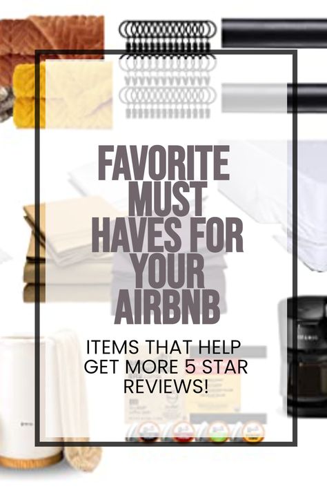 Must Haves For Airbnb, Air Bnb Item List, Airbnb Stocking List, Airbnb Must Haves List, Airbnb Must Haves, Airbnb Essentials, Ideas For Interior Design, Best Amazon Finds, Airbnb Ideas