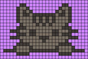 Small Cat Pixel Art, Alpha Patterns Simple, Alpha Patterns Cat, Cute Cat Pixel Art, Pixel Art Chat, Cat Pixel Art, Pixel Cat, Pixel Grid, Graph Crochet