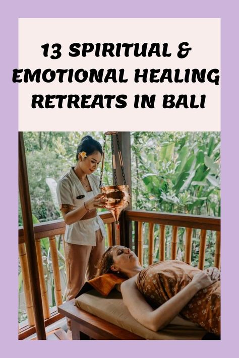 A woman giving another woman a massage and wellness treatment during one of the wellness retreats in Bali Bali Spiritual Retreat, Bali Healing, Bali Aesthetic, Bali Retreat, Water Temple, Healing Retreats, Health Retreat, Nourish Your Soul, Bali Travel Guide