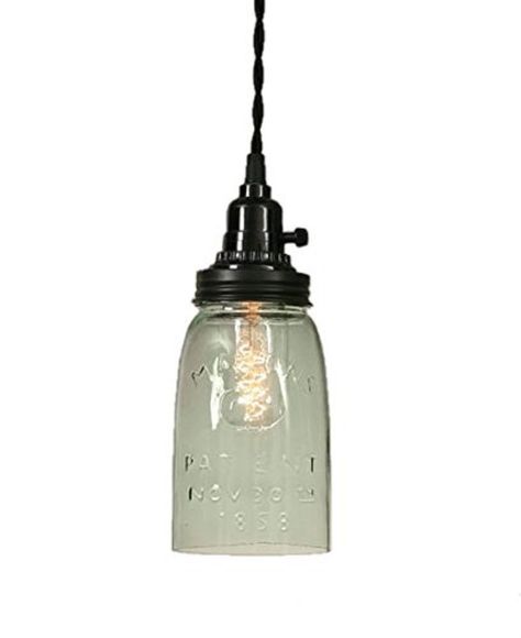 cut-off mason jar hanging light Mason Jar Pendant Light, Rustic Vintage Decor, Hanging Mason Jars, Swag Lamp, Rustic Mason Jars, Farmhouse Pendant Lighting, Rustic Lamps, Pendant Fixture, Mason Jar Lighting