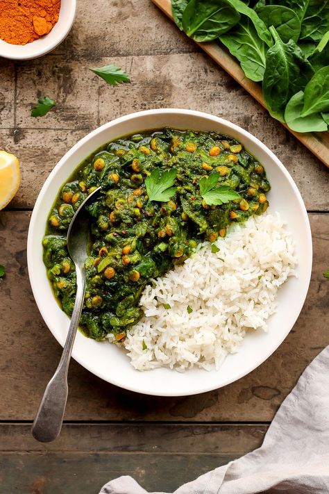 Palak Recipes Healthy, Vegetarian Healthy Recipes, Dal Palak Recipe, Palak Recipe, Chickpea And Spinach Curry, Healthy Vegetarian Recipes, Spinach Curry, Healthy Recipe Videos, Recipes Vegan