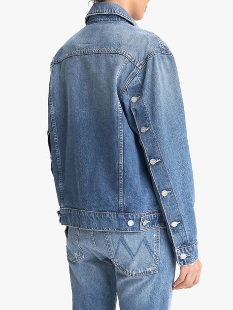 Denim Jacket Sleeve, Women's Denim Jacket, Denim Jacket Details, Back Of Denim Jacket, Denim Jacket Back, Oversize Denim Jacket, Women Denim Jacket, Designer Denim Jacket, Mens Fashion Denim