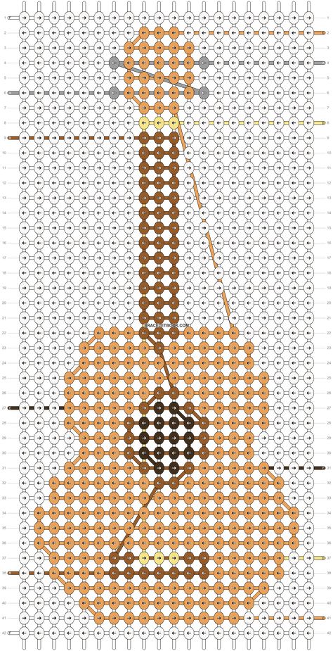 Alpha pattern #70864 | BraceletBook Knitted Guitar Pattern, Crochet Gifts For Musicians, Crochet Guitar Pattern Free, Crochet Guitar Pattern, Aesthetic Ukulele, Crochet Guitar, Music Crochet, Crochet Music, Guitar Patterns