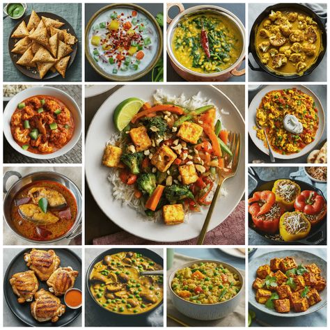 15 Easy Indian Diet Dinner Recipes    When it comes to weight loss, it’s important to focus on balanced meals that are low in calories but high in nutrition. Indian cuisine offers various ingredients from various food… Vegetarian Rice Dishes, Dinner Recipes Indian, Indian Dinner Recipes, Diet Dinner Recipes, Diet Dinner, Indian Diet, Indian Dinner, Tikka Masala Recipe, Healthy Indian Recipes