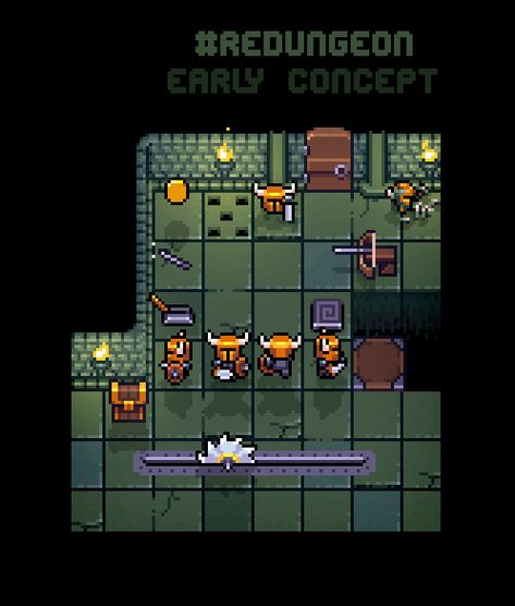 Pixel art dungeon, early concept art of #Redungeon game. @eneminds Pixel Art Dungeon, Indie Game Art, Pixel Art Background, Pixel Characters, Gameboy Color, Pixel Animation, Pixel Art Tutorial, 2d Game Art, Cool Pixel Art