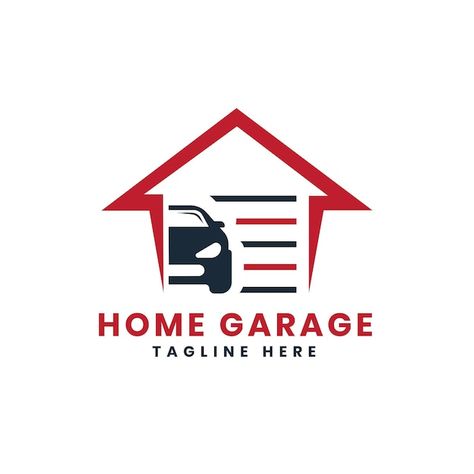 Vector garage home logo concept for auto... | Premium Vector #Freepik #vector Garage Logo Design, Garage Logo, Cake Fails, Garage House, Home Logo, Logo Concept, Car Garage, Vector Logo, Premium Vector