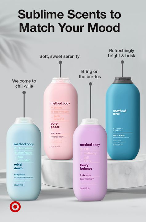 Method Body Wash Aesthetic, Target Body Care, Method Body Wash, Glow Products, Diy Spa Day, Body Washes, Luxury Shower, Glowing Skincare, Diy Spa