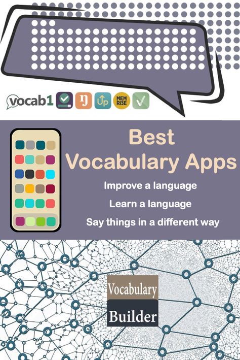 What are the best vocabulary apps for iOS & Android? List of the best apps.  Learn a language. Improve a language. Improve your vocabulary. Say things in a different way and from a different perspective. Everyone can benefit from an improved vocabulary be it for verbal or written communication. #languagelearning #vocabularyapps #vocabulary #learning Apps To Improve Vocabulary, Improving Vocabulary Adults, Apps To Improve English, Vocabulary Websites, Verbals Grammar, How To Improve Vocabulary, Backyard Patio Designs With Pool, Vocabulary Apps, Reading Lounge