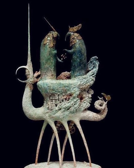 Bizarre Magazine, Beautiful Bizarre, Scifi Fantasy Art, Textile Sculpture, Mixed Media Sculpture, Cosmic Horror, Arte Obscura, Ceramic Animals, Scary Art