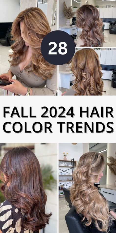 28 Stunning Fall 2024 Hair Color Trends to Transform Your Look - divagaze.com Hair Colour Long Hair Color Trends, Fall Hair Trends For Brunettes, Fall Hair From Blonde To Brunette, Fall Hair Colors For Auburn Hair, Fall Hair Colors With Red, Hair Color Trend Fall 2024, Hair Colors For 2024 Fall, New Fall Hair Colors 2024, Hair Colour Trends Autumn 2024