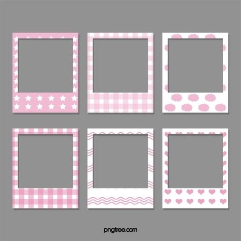 Pink Polaroid Frame, Pink Foto, Picture Frame Pink, Pink Polaroid, Polaroid Png, Marco Polaroid, Polaroid Picture Frame, Cute Frame, Paper Vector