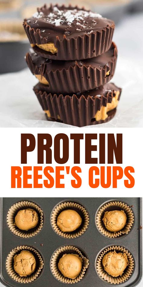 Peanut Butter Cups Recipe, Protein Baking, High Protein Desserts, Crockpot Healthy, Healthy Protein Snacks, Protein Bar Recipes, Protein Treats, Protein Powder Recipes, Protein Desserts