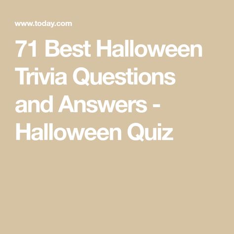 Halloween Trivia Questions And Answers, Halloween Trivia Questions, Christmas Trivia Quiz, History Trivia Questions, Halloween Trivia, Movie Trivia Questions, Trivia Questions For Kids, Halloween Quiz, Trivia Quiz Questions