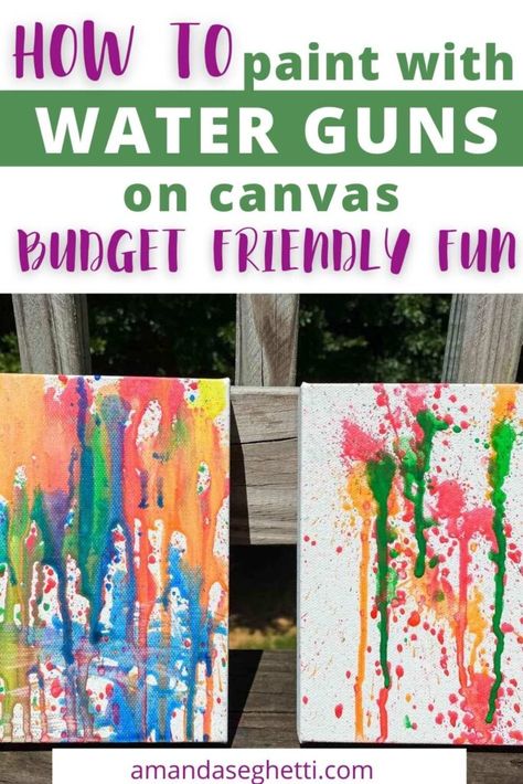 Paint Water Balloons, Water Activities For Birthday Parties, Art Activity For Birthday Party, Crafts For A Birthday Party, Birthday Party Painting Activities, Art Projects For Birthday Parties, Outdoor Paint Party For Kids, Paint Party Games For Kids, Canvas Projects For Kids