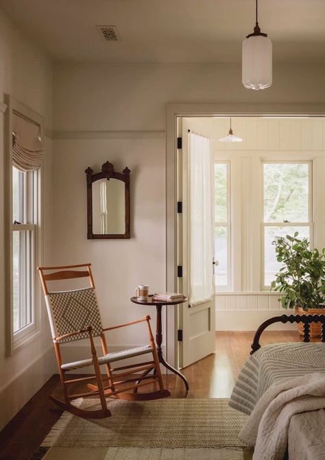 Absolutely beautiful old house renovation in Iowa with inspiring details Cozy Fort, Jessica Helgerson, Old Houses Renovation, Boys Bedroom Paint, House Renovation Projects, Corner Seating, Dining Room Paint, Johnson County, Spring Meadow