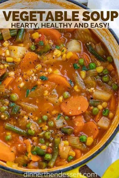 Vegetable And Potato Soup, Vegitaren Recipes Crockpot, Veggie Barley Soup Recipes, Easy Veggie Crockpot Recipes, High Colestral Diet Recipes, Healthy Soup In Crockpot, Carrot And Potatoes Recipes, Vegetable Soup With White Beans, Soup Recipes With Carrots