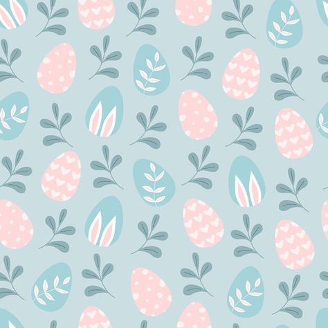 Seamless pattern with easter eggs in pas... | Premium Vector #Freepik #vector #background #pattern #floral #card Easter Egg Wallpaper Backgrounds, Easter Egg Pattern Design, Easter Aesthetic Background, Easter Pattern Illustration, Easter Patterns Printable, Easter Seamless Pattern, Easter Backgrounds Wallpapers, Easter Widgets, Easter Illustration Design