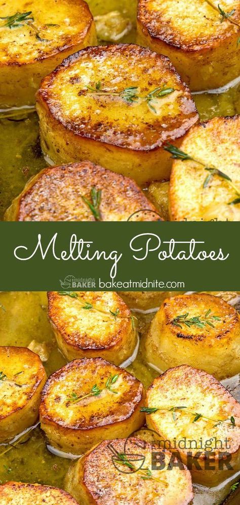 Melting Potatoes, Beef Potatoes, Potatoes Recipes, Potato Recipes Side Dishes, Potato Hash, Beef And Potatoes, Potato Sides, Potato Side Dishes, Hash Browns