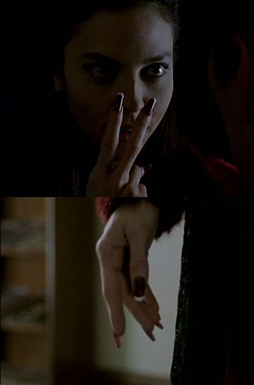 Interesting nail art. Drusilla Nails, Buffy The Vampire Slayer Nails, Drusilla Buffy, Vampire Nails, The Best Nails, Best Nails, Buffy The Vampire, Buffy The Vampire Slayer, Vampire Slayer