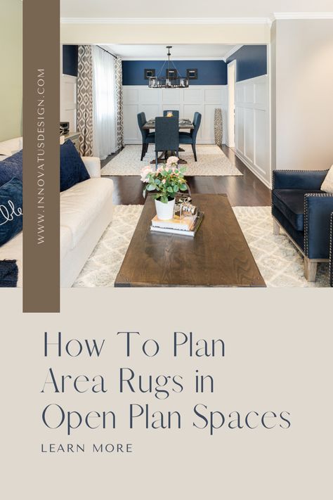 Carpets In Open Concept, Rug Placement Open Floor Plan, Area Rugs Open Floor Plan, Rugs In Open Concept House, Multiple Area Rugs In Open Floor Plan, Open Floor Plan Rug Placement, Rugs For Open Floor Plan Layout, Area Rugs In Open Floor Plan Spaces, How To Pair Rugs In Open Concept