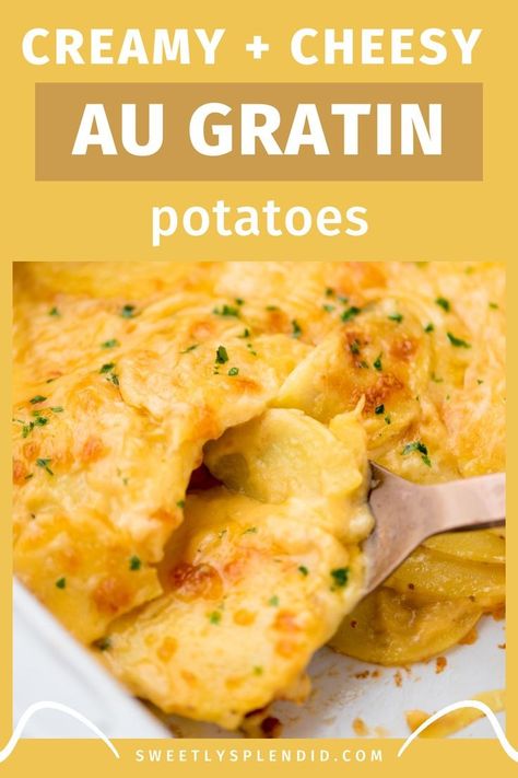 Creamy Au Gratin Potatoes, Au Gratin Potatoes Recipe, Gratin Potatoes Recipe, Au Gratin Potatoes Easy, Potato Gratin Recipe, Au Gratin Potato Recipes, Gratin Potatoes, Au Gratin Recipes, Potatoes Au Gratin