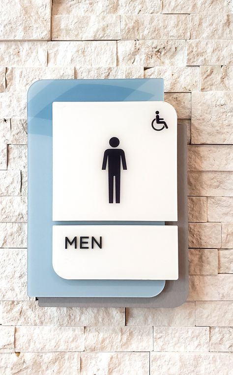 Aesthetic Restroom, Creative Signage Design, Clinic Signage, Signage Design Ideas, Restroom Signage, Patterns Artwork, Toilet Signage, Hospital Signage, Creative Signage