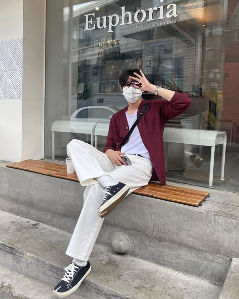 Tall Guy Outfits, Korean Outfits Men, Outfit Cowok, Korean Men Fashion, Korean Street Fashion Men, Korean Mens Fashion, Asian Men Fashion, Guys Fits, Minimalist Fashion Men