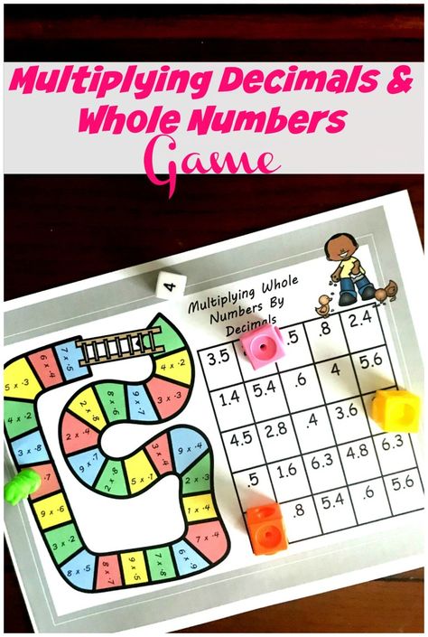 FREE No-Prep Spring Time Game For Multiplying Decimals and Whole Numbers Multiply Decimals Activities, Multiplying Decimals 5th Grade, Multiplying Decimals Activities, Decimal Math Games, Multiplication Games For Kids, Math Interventionist, Multiply Decimals, Decimal Games, 5th Grade Math Games