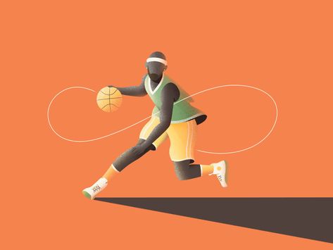 Crossover by Nick Brito Caracter Designer, Crossover Basketball, Basketball Illustration, Sports Illustration, Illustration Styles, Mural Ideas, Basketball Wallpaper, Sport Illustration, Branding Ideas