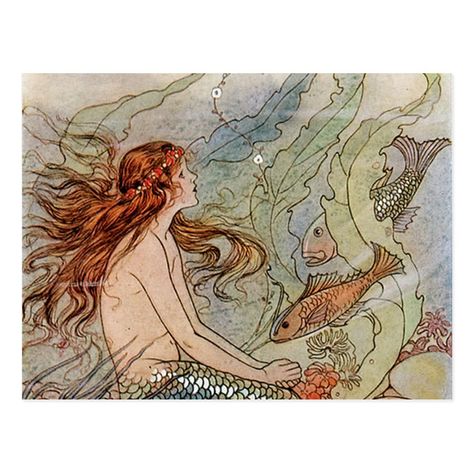 Nautical Painting, A Mermaid, A Rock, D Art, Nautical, Mermaid