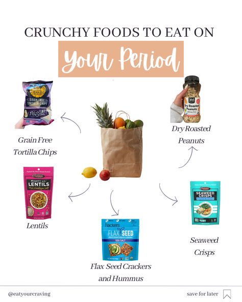 Is period snack boredom making you reach for junk food? These tasty, crunchy snacks will satisfy your cravings AND support your hormones 🎉  #ironrichfoods #bellybloated #periodhacks #bloatedstomach #bloatedtummy #periodfood #womenhormonehealth #magnesiumrichfoods #breasttenderness #periodsymptoms #pcosmoodswings #bloatedaf Flax Seed Crackers, Balance Diet, Crunchy Snacks, Hormone Balancing Diet, Magnesium Rich Foods, Period Hacks, Bloated Stomach, Iron Rich Foods, Hormone Balance