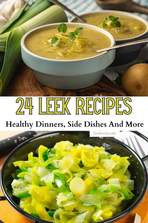 Whole Leek Recipes, Leek Side Dish Recipes, Cooking With Leeks, Leak Recipes Healthy, Recipes With Leeks Healthy, Recipes With Leeks Simple, Easy Leek Recipes, Leeks And Mushrooms Recipes, Recipes For Leeks