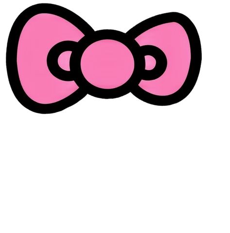 Hello Kitty Bow Printable, Hello Kitty Bow Png, Senior Year Diy, Hello Kitty Birthday Theme, Hello Kitty Head, Bow Cutout, Hello Kitty Photos, Spiderman Drawing, Hello Kitty Bow