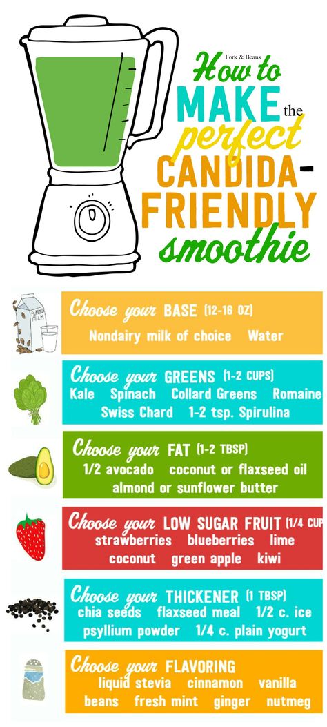 Your guide to creating your own easy, healthy, and low sugar green smoothie, perfect for those on an anti-candida diet. Fruit Detox, Anti Candida Diet, Candida Recipes, Candida Diet Recipes, Candida Cleanse, Best Smoothie, Smoothie Detox, Candida Diet, Avocado Smoothie