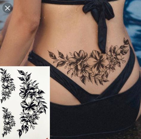 Floral Lower Back Tattoo Women, Tramp Stamp Cover Up Tattoos Before And After, Womens Lower Back Tattoos, Lower Back Tattoos For Women Unique, Lower Back Tat, Tramp Stamp Cover Up Tattoos, Lower Back Tats, Arm Women, Tatuaje Cover Up