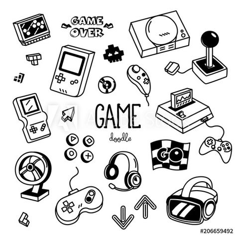 Artwork Wood, Gamer Tattoos, Designer Artwork, The Game Is Over, Drawing Games, Stick And Poke, Tattoo Flash Art, Coaster Design, Picture Frame Art